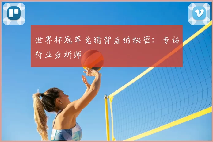 世界杯冠军竞猜背后的秘密:专访行业分析师